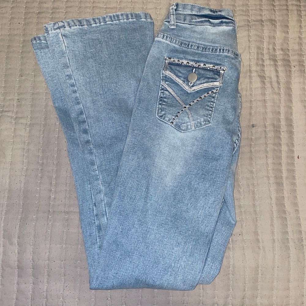 Light blue boots cute jeans size 0